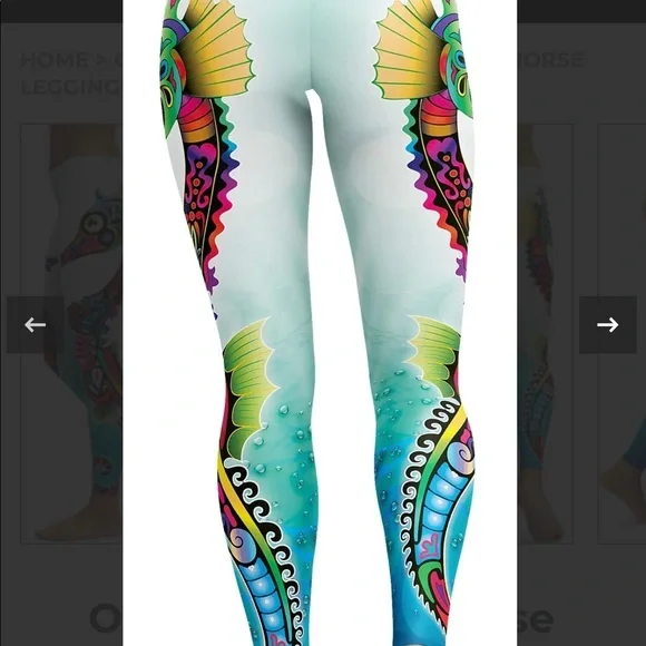 Gearbunch Ornamental Seahorse Leggings - Picture 5 of 13